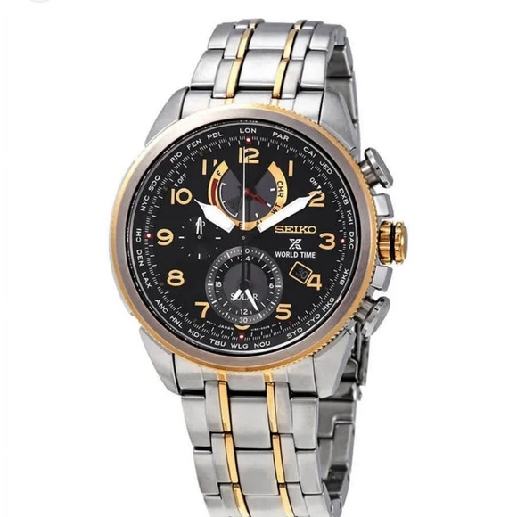 Seiko Silver and Gold Luxury Bag